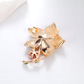 Flower Pearl Look Metal Brooch Pin 5 x 4 cm for Jackets and Lapels view 3
