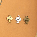 Mini Tree Of Life Charm Metal Jewelry Making Component In 3 Finishes view 2