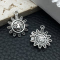 Antique Silver Sun and Moon Metal Charms with 15 Listed Options view 10