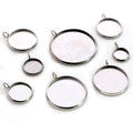 Stainless Steel Round Cabochon Trays in Eight Sizes view 4
