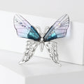 Translucent Wing Butterfly Brooch With Crystal Lower Wings view 3