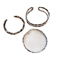 Leopard Print Open Cuff Bangle Metal Bracelet 3 Styles view 5