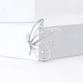 Openwork Butterfly Brooch Gold or Silver Tone Two Styles view 3
