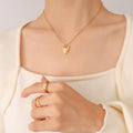 Gold 3D Cute Bull Calf Pendant Necklace Station Ball Chain view 4