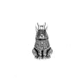 Sitting Rabbit Metal Charm in 3 Decorative Finishes view 5