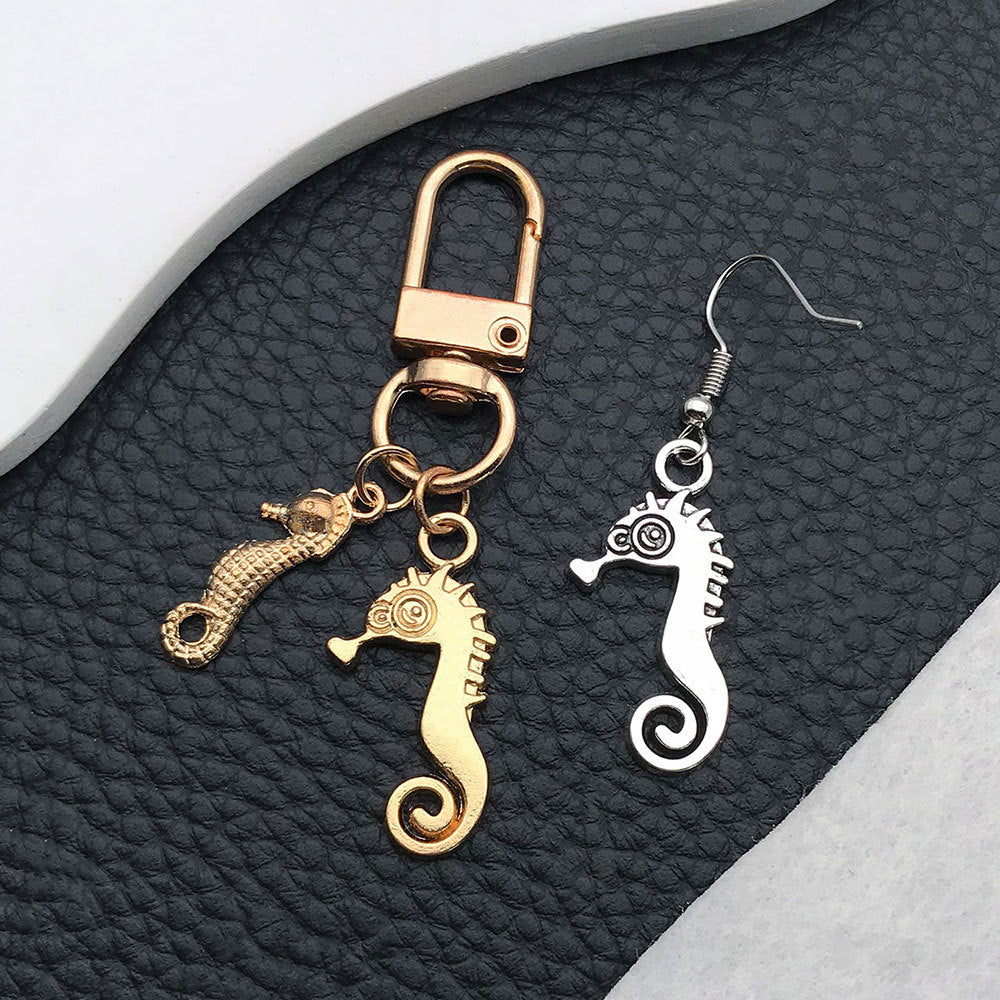 Vintage Zinc Alloy Seahorse Charm Pendant for DIY Necklace Bracelet Ocean Jewelry Making