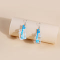 Four Colorful Fruit Drink Cup Novelty Long Hook Earrings view 8