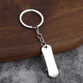 Mini Skateboard Metal Keychain In Five Color Finishes view 3
