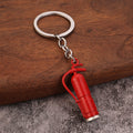 Mini Fire Extinguisher Alloy Keychain Novelty Car Bag Charm