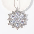 Rhinestone Snowflake Ornament Hanger Green Clear Styles view 2