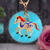 Blue-Horse Sky-Blue-Pompom