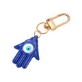 Gold Tone Colorful Hamsa Evil Eye Clip Keychains in Nine Colors view 5