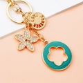 Sixteen Option Five Petal Clover and Flower Keychains with Plain Braided and Wrist Loops view 8