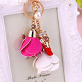 Assorted Flower and Mini Lipstick Keychains in Final Clearance Options view 3