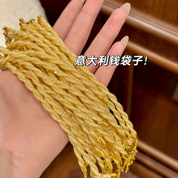 Twisted Pave Crystal Bracelet Gold Silver 2 Colors