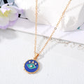 Gold Tone Enamel Evil Eye Earrings Necklaces and Sets view 4