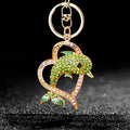 Crystal Dolphin Heart Keychains with Matching Fortune Cord Sets view 8