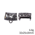 Floral Openwork Scarf Bail Components in Two Sizes view 5