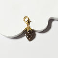 Gold Tone Pearl-Dotted Strawberry Lobster-Clasp Charms in Four Colors view 2