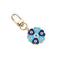 Gold and Silver Tone Rhinestone Evil Eye Clip Keychains view 5