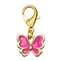 Enamel Butterfly Keychain Gold Lobster Clasp Eight Colors view 12