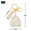 Rhinestone Mini Handbag Keychain AB Crystal Bag Charm view 4