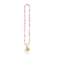 Colorful Bead Necklaces With Six Gold Tone Ocean And Heart Pendants view 5