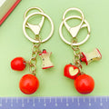 Strawberry, Cherry and Lemon Charm Keychains Featuring Orange Across 43 Variations view 1