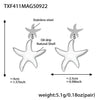 Steel Starfish Earrings