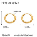 Plain Hoop Earrings in Five Sizes and Three Metal Finishes view 6