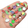 Colorful Enamel Vegetable Charms in Forty Two Small Designs view 2