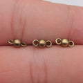 Double-Loop Ball Connector Charms in Six Metal Finishes view 6