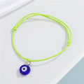 Round Blue Evil Eye Cord Bracelets in Seven Colors view 4