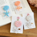 Glitter Resin Shell And Starfish Duck Bill Clip Sets view 1