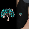 Money Tree Crystal Metal Brooch Pin for Jackets and Lapels view 4