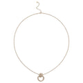 Silver Tone Interlocking Circle Pendant Necklace Pendant Jewelry view 5