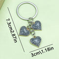 Heart Charm Keychains in 17 Pictured Variations for Bags and Keys view 8