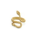 Colorful Sculpted Snake Adjustable Rings in Eight Finishes view 7