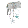 Multicolor Seed Bead Glitter Starfish Pendant Necklace view 5