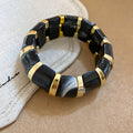 Acrylic Marbled Segment Bracelets Gold Spacers 8 Colors view 9