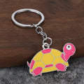 Colorful Turtle Metal Keychain With Split Ring, 12 Color Styles view 9