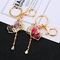 Jeweled Fairy Butterfly Keychains in Green Red Purple and Assorted Colors view 5