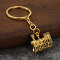 Steam Locomotive Metal Keychain in Five Color Finishes view 7