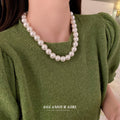 White Pearl Necklace Six Styles Strands Heart and Bamboo view 4