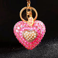 Cat Eye Heart Keychains in Eight Colors with Fortune Loop Options view 11