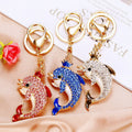 Jeweled Dolphin Keychains in Multiple Shapes and Attachment Styles view 2