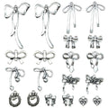 Metallic Bow and Butterfly Metal Charms with 19 Listed Options view 8