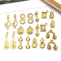 Gold-Tone Guitar Metal Charms with 10 Listed Options view 1
