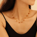 Gold Chain Stone Chip Station Necklaces Bracelets 20 Colors view 6