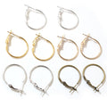 Round Hoop Earring Findings in Assorted Sizes and Finishes view 1
